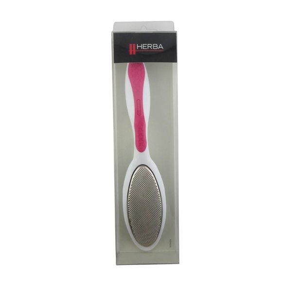 HERBA Fussraspel m Feile grob fein Softtouch pink