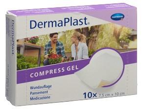 DERMAPLAST Compress Gel 7.5x10cm 10 Stk
