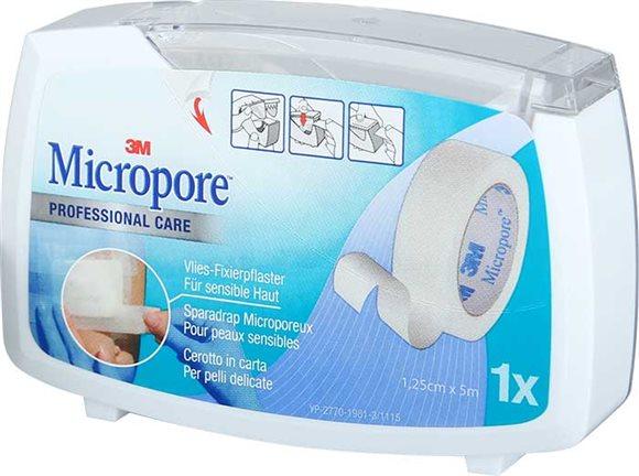 3M MICROPORE VLIES Heftpfl m Disp 12.5mmx5m we (n)