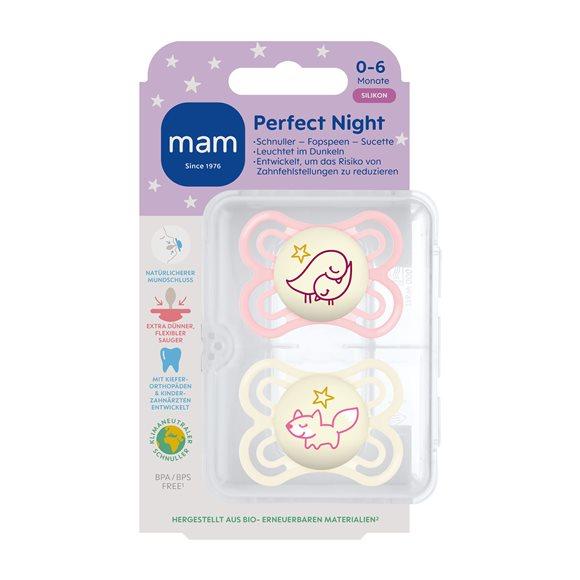 MAM Perfect Night Nuggi Sili 0-6m 2 Stk