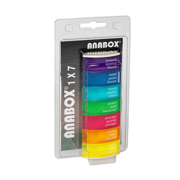 ANABOX Medidispenser 1x7 bunt D/F/I im Blister