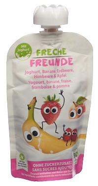 FRECHE FREUNDE Quetschmus Jogh Erdbeer&Himb 100 g