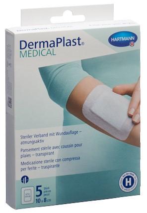 DERMAPLAST Medical Vliesverband 10x8cm 5 Stk