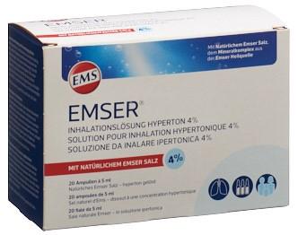 EMSER Inhalationslösung 4 % hyperton 20 Amp 5 ml