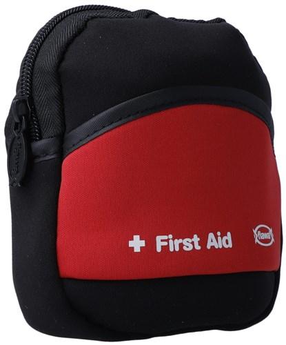FLAWA Freizeit-Apotheke Neopren-Etui schwarz/rot