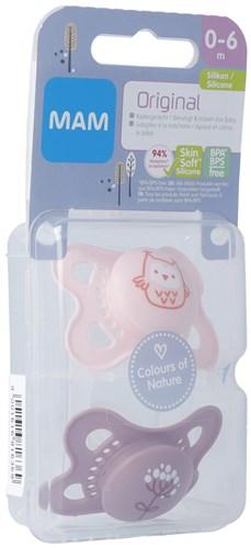 MAM Original Nuggi Silikon 0-6m Girl