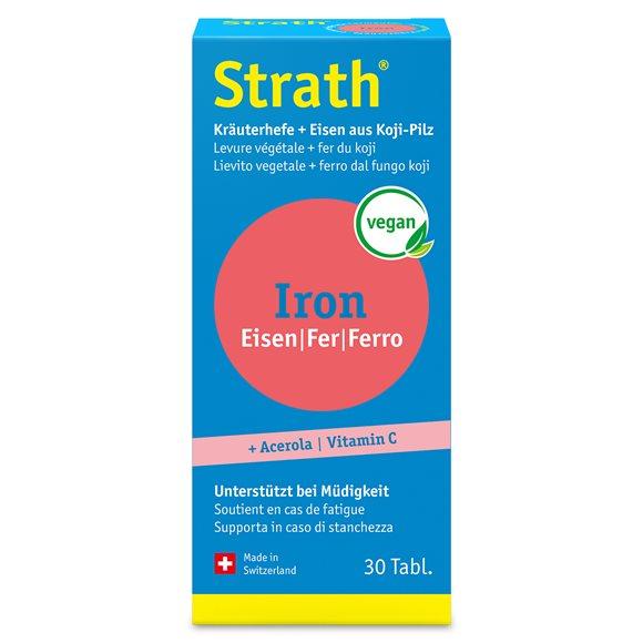 STRATH Iron natürl Eisen+Kräuterhefe Tabl 30 Stk