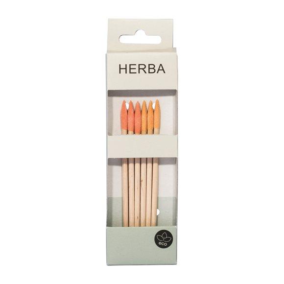 HERBA Manikür-Stäbchen Feilspitze rosa pea 6 Stk