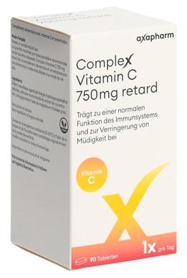COMPLEX Vitamin C retard Tabl 750 mg Ds 90 Stk