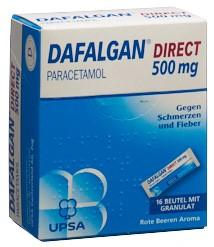 DAFALGAN Direct Gran 500 mg Rote Beeren 16 Stk