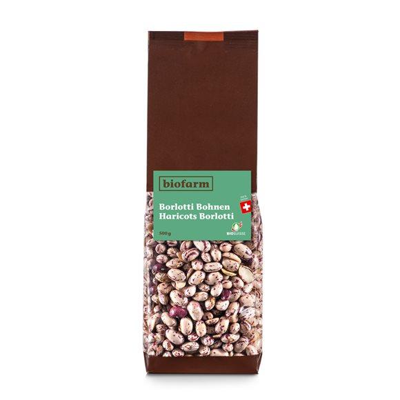 BIOFARM Borlotti Bohnen CH Knospe 500 g