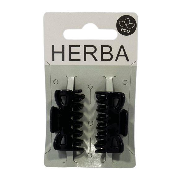 HERBA Ecofriendly Klammer 3.8cm schwarz 2 Stk