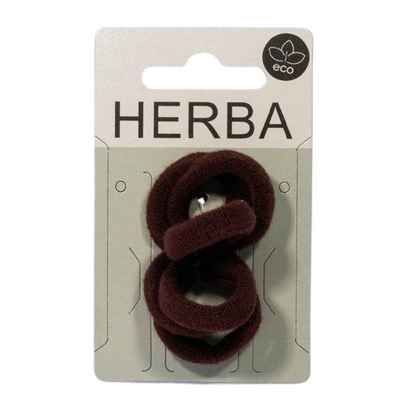 HERBA Ecofriendly Haarbinder Ø3cm braun 6 Stk