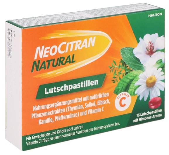 NEOCITRAN Natural Lutschpastillen 16 Stk