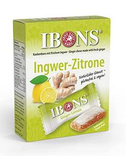 IBONS Ingwer Bonbon Zitrone Box 60 g