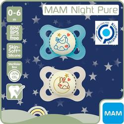 MAM Night Nuggi Sili 0-6m 2 Stk