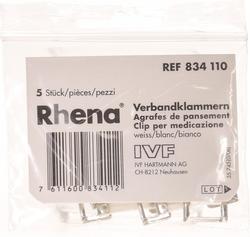 RHENA Verbandklammern weiss 5 Stk