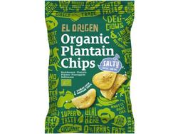 EL ORIGEN Kochbananen Chips Plantain gesalzen 80 g