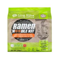 KING SOBA Ramen Noodle Kit Buchweizen Ingwer 190 g