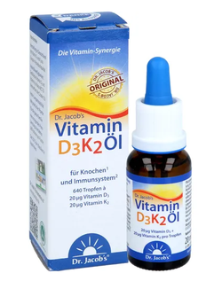 DR. JACOB'S Vitamin D3K2 Öl 20 ml