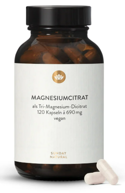 Sunday Magnesiumcitrat 120Kapseln