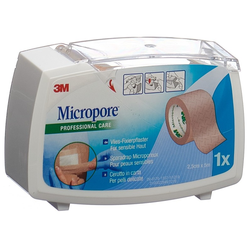 3M MICROPORE VLIES Heftpfl m Disp 25mmx5m hf