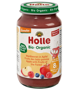 HOLLE Waldbeeren in Apfel Glas 220 g