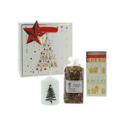 HERBORISTERIA Geschenktasche Snowflake Wint Kerze