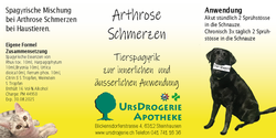 Tierspagyrik Arthrose Schmerzen 50ml