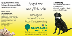 Tierspagyrik Angst vor dem Allein sein 50ml