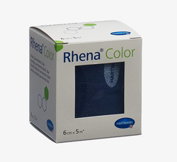 RHENA Color Elast Binde 6cmx5m blau