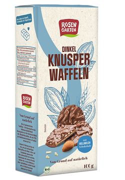 ROSENGARTEN Dinkel-Knusperwaffeln Vollmilch 100 g