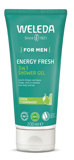 WELEDA FOR MEN Energy Fresh Shower Gel 3in1 200 ml