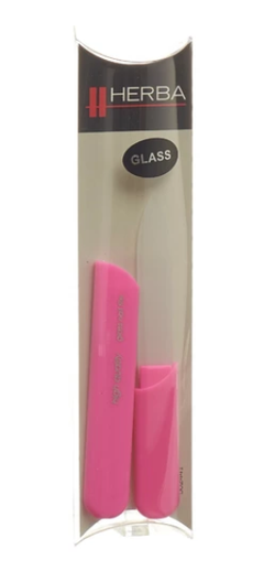 HERBA Glasnagelfeile mit Schutzkappe 13cm grafit