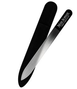 HERBA Glasnagelfeile 14cm im Etui schwarz
