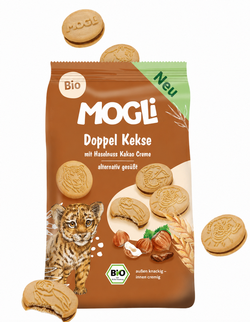 MOGLI Doppel Kekse Haselnuss & Kakao Btl 95 g