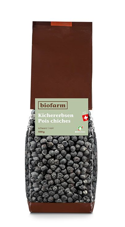 BIOFARM Schwarze Kichererbsen CH Btl 500 g