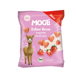 MOGLI Erdbeer Herzen Btl 30 g