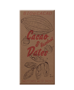 BIOECACAO Dattelschokolade 65 % Hazelnut 90 g