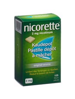 NICORETTE Original Kaudepots 2 mg 105 Stk