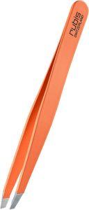 RUBIS Pinzette schräg pastellorange Inox