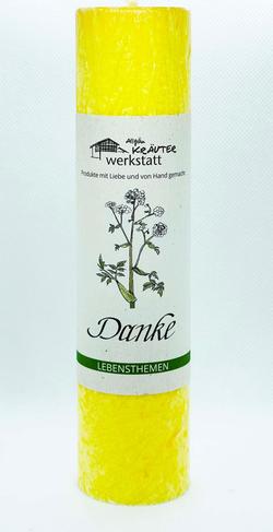 Allgäuer Heilkräuter-Kerze DANKE