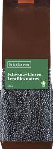 BIOFARM Schwarze Linsen Beluga Knospe 500 g