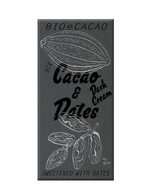 BIOECACAO Dattelschokolade 81 % Dark Cream 90 g / Bild 1