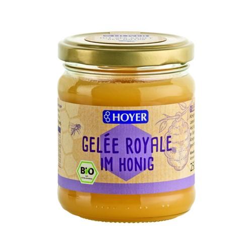 HOYER Gelée Royal im Honig Bio Glas 250 g