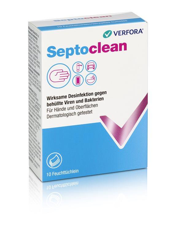 SEPTO-CLEAN Desinfektion Feuchttücher 10 Stk