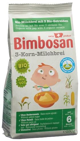 BIMBOSAN Bio-3-Korn-Milchbrei Btl 280 g