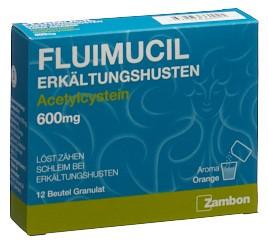 FLUIMUCIL Erkältungshusten Gran 600 mg 12 Stk