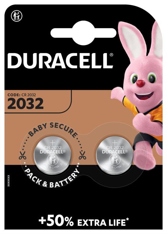 DURACELL Batt CR2032 3V Lithium B2 XL 2 Stk