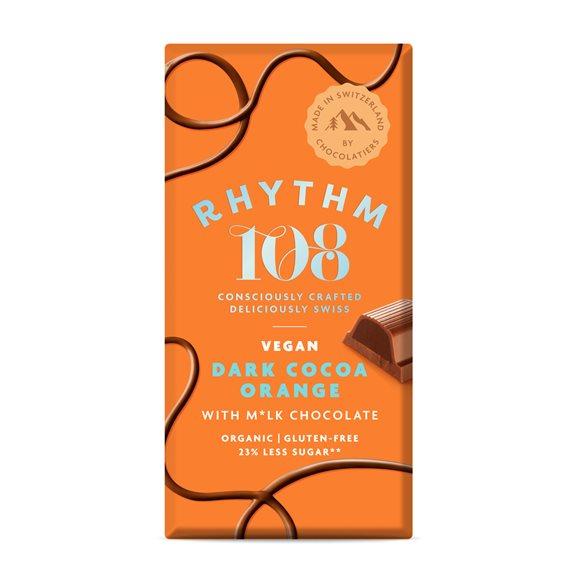 RHYTHM108 Dark Cocoa Orange With Cr Choc 100 g